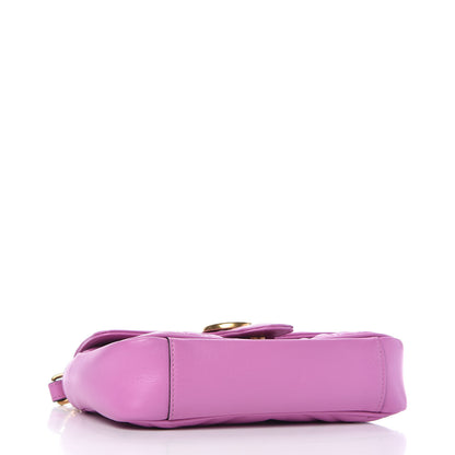 Gucci Calfskin Matelasse Mini GG Marmont Shoulder Bag Candy Mousse 5 of 11