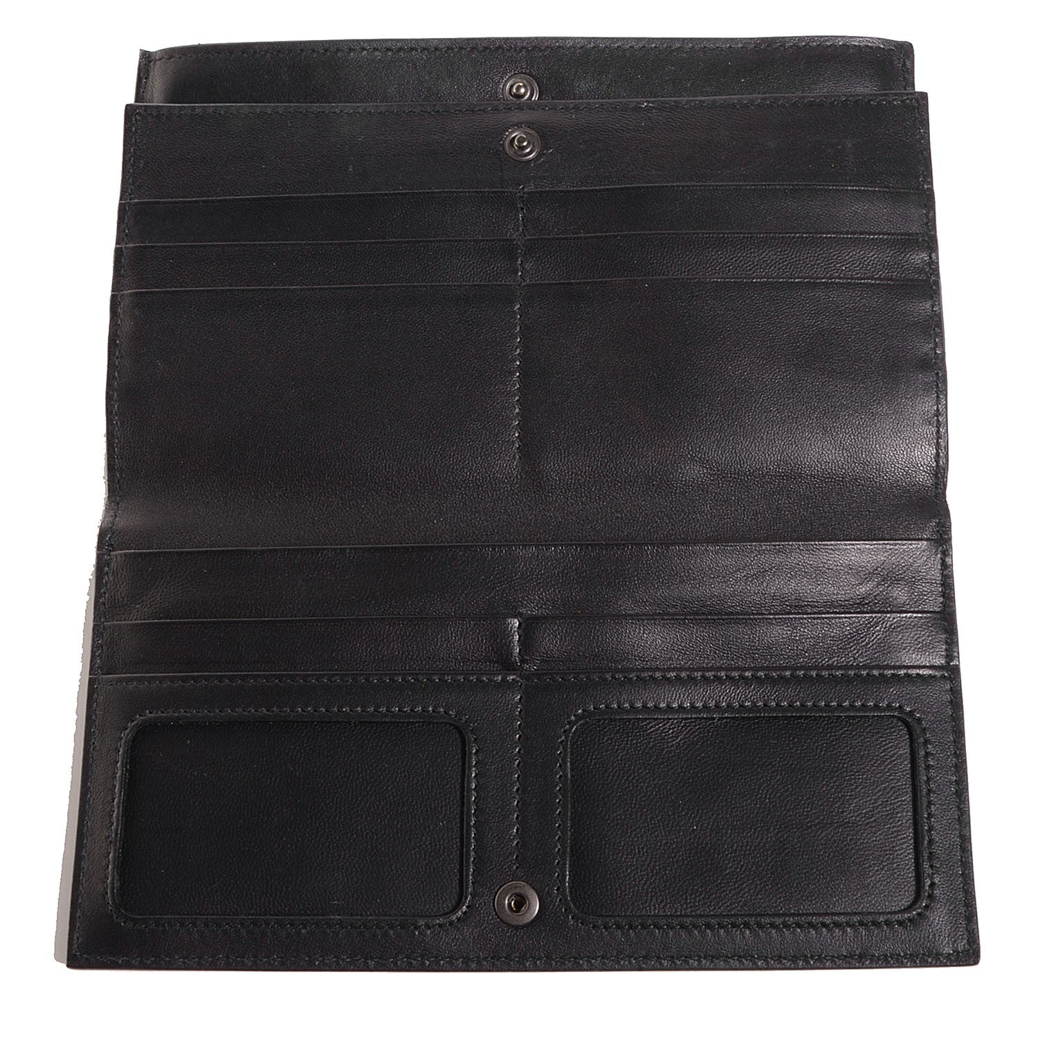 Bottega Veneta Nappa Intrecciato Continental Wallet Black 8 of 9