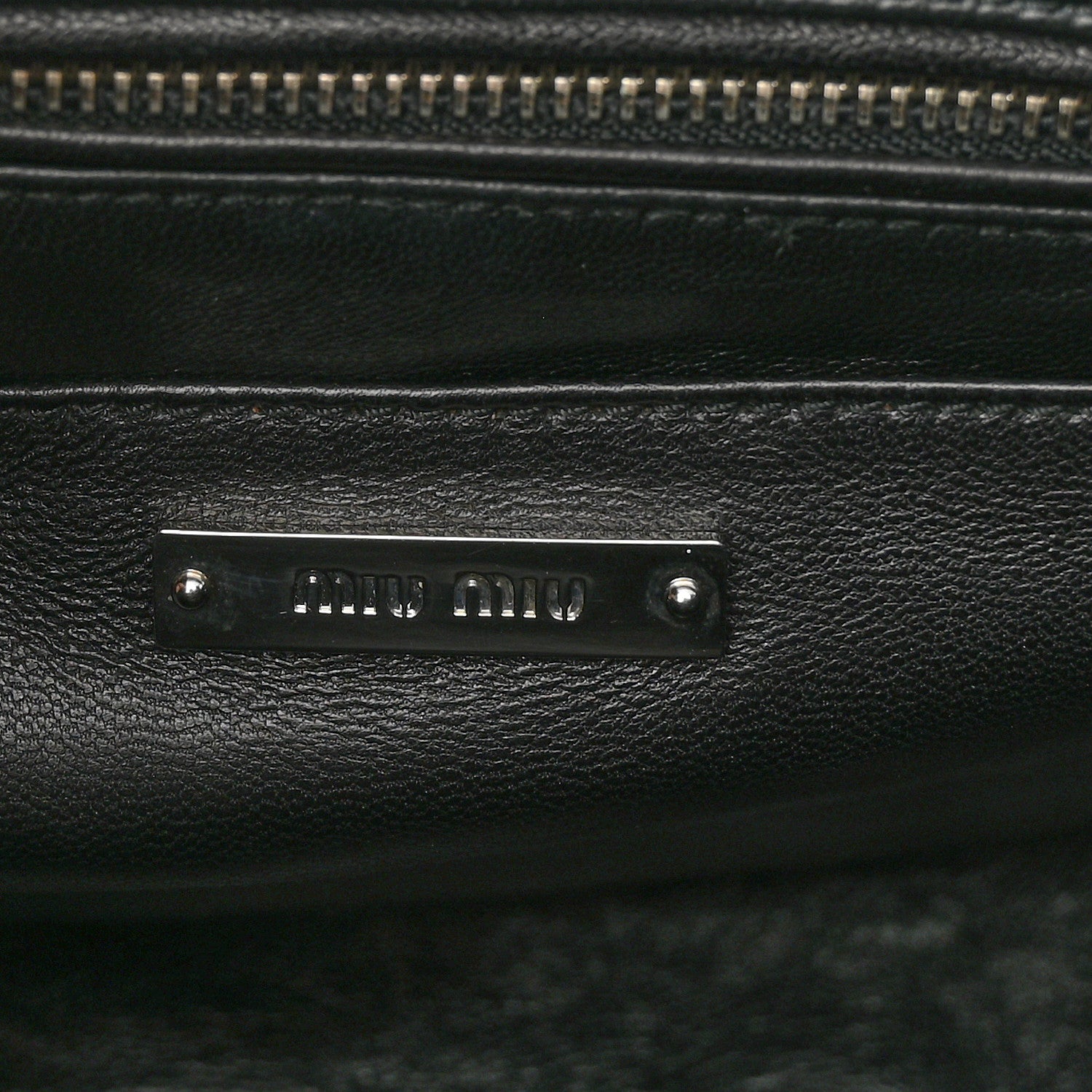 Miu Miu Nappa Matelasse Top Handle Tote Black 6 of 9