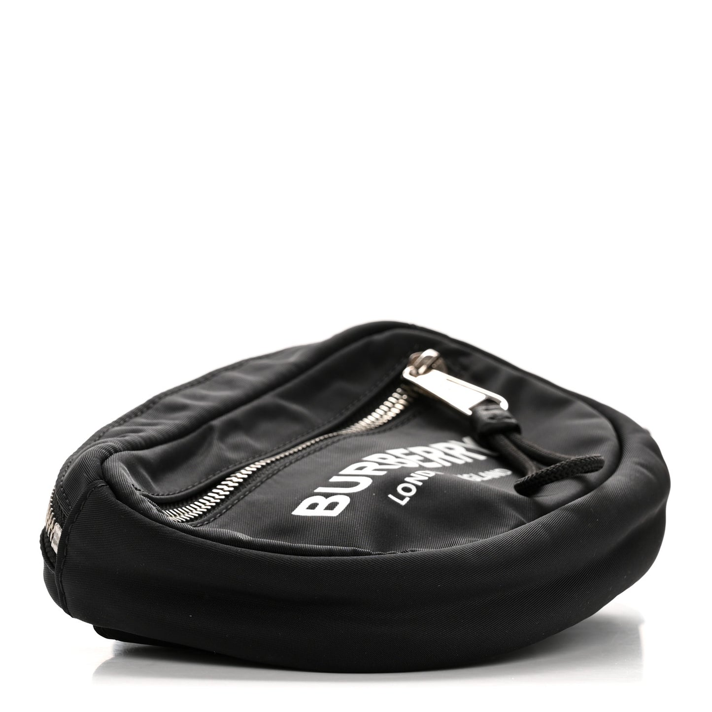 Econyl Logo Print Small Cannon Bum Bag Black