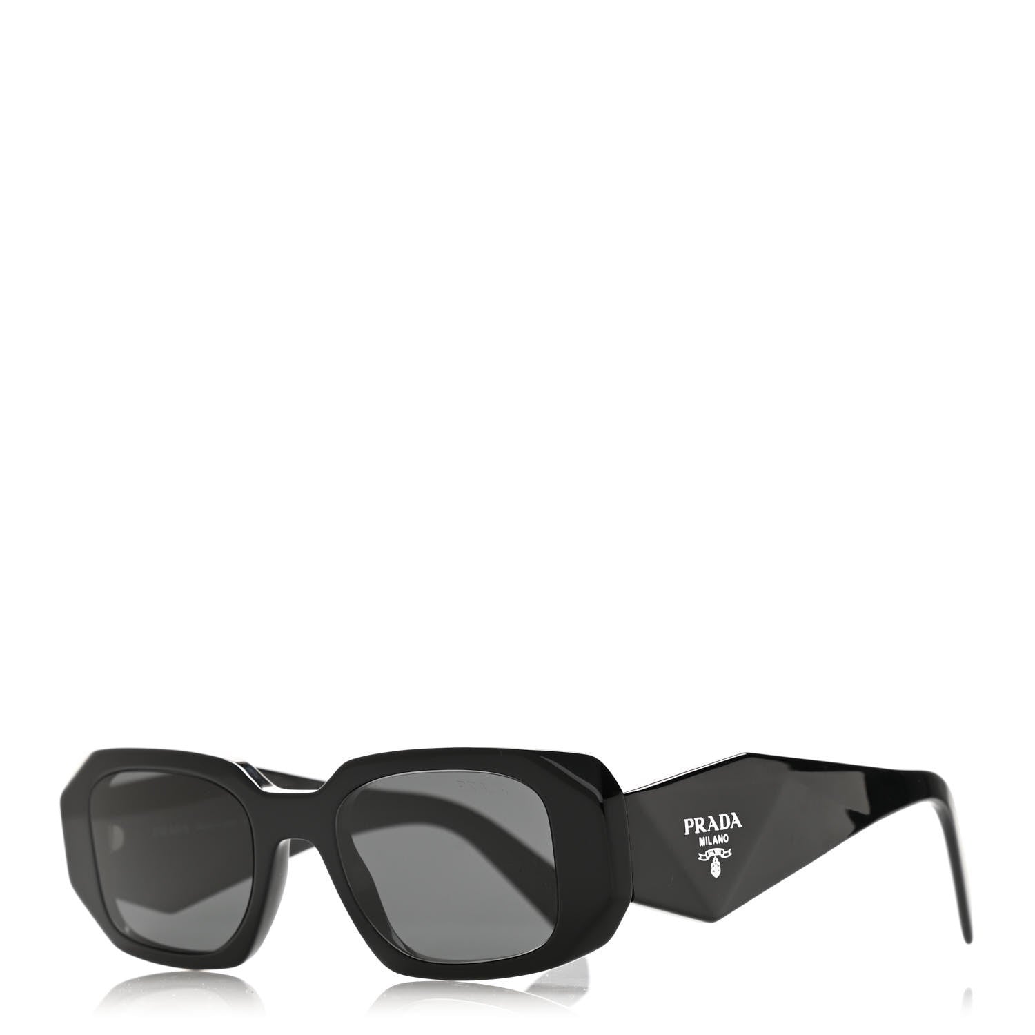 Prada Acetate Symbole Sunglasses SPR 17W Black 1 of 6