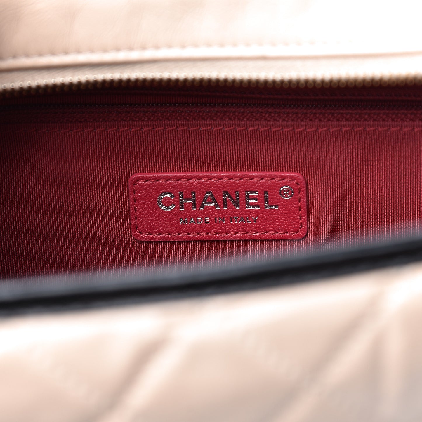 Aged Calfskin Quilted Medium Gabrielle Hobo Beige Black