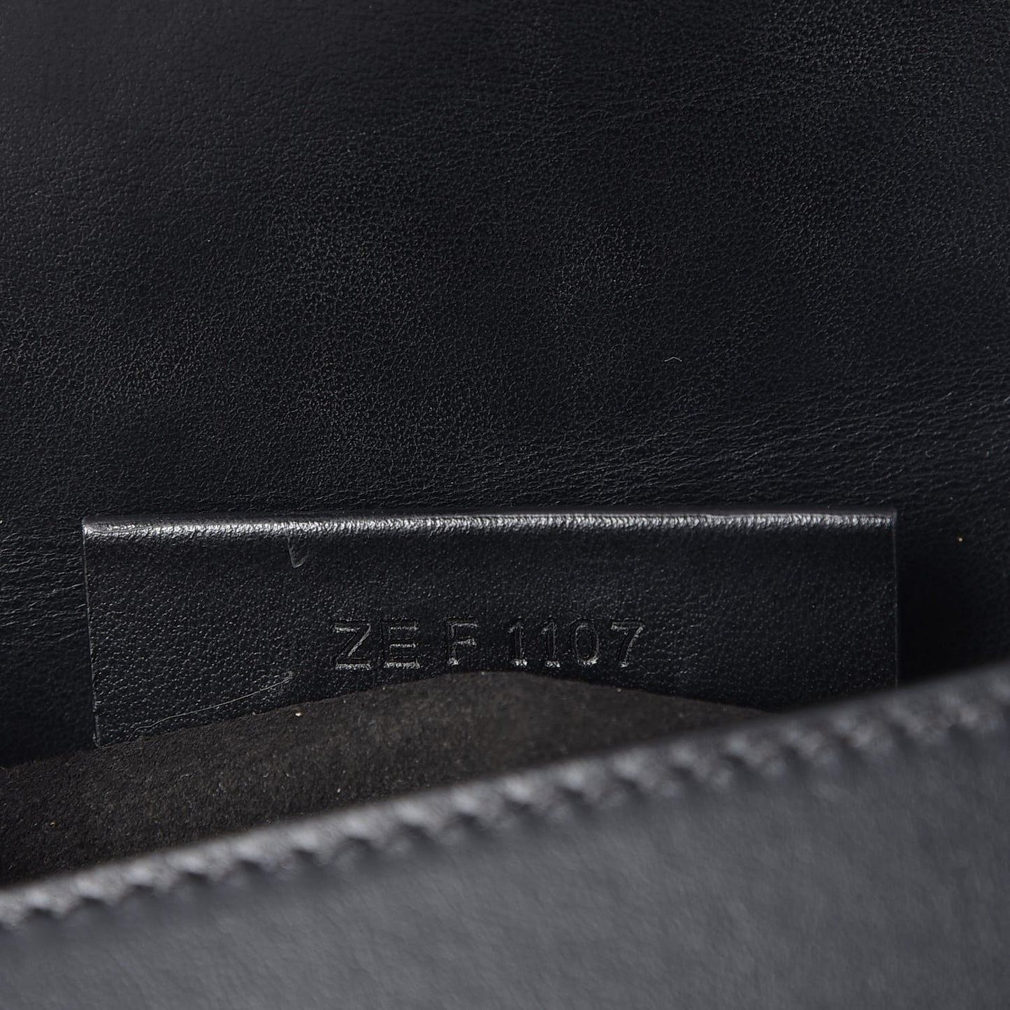 Calfskin Mini Pandora Box Logo Strap Crossbody Bag Black
