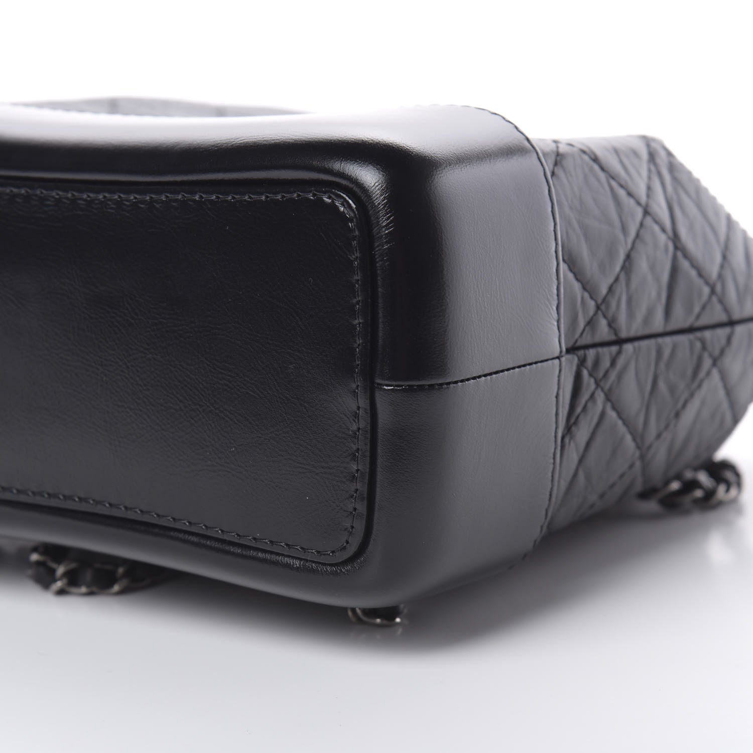 Chanel Aged Calfskin Quilted Small Gabrielle Backpack Black 9 of 10