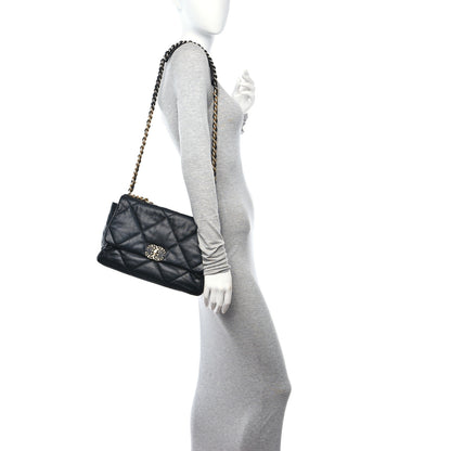 Chanel Lambskin Quilted Large Chanel 19 Flap Black 2 of 11