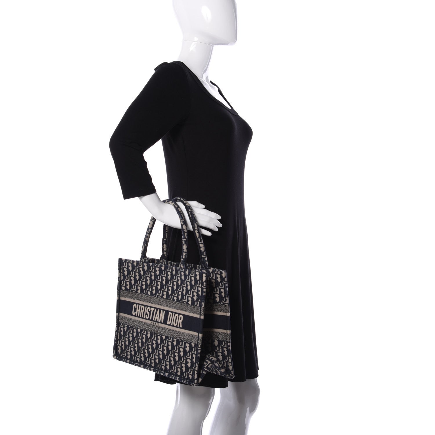 Christian Dior Oblique Medium Book Tote Blue Multicolor 2 of 13