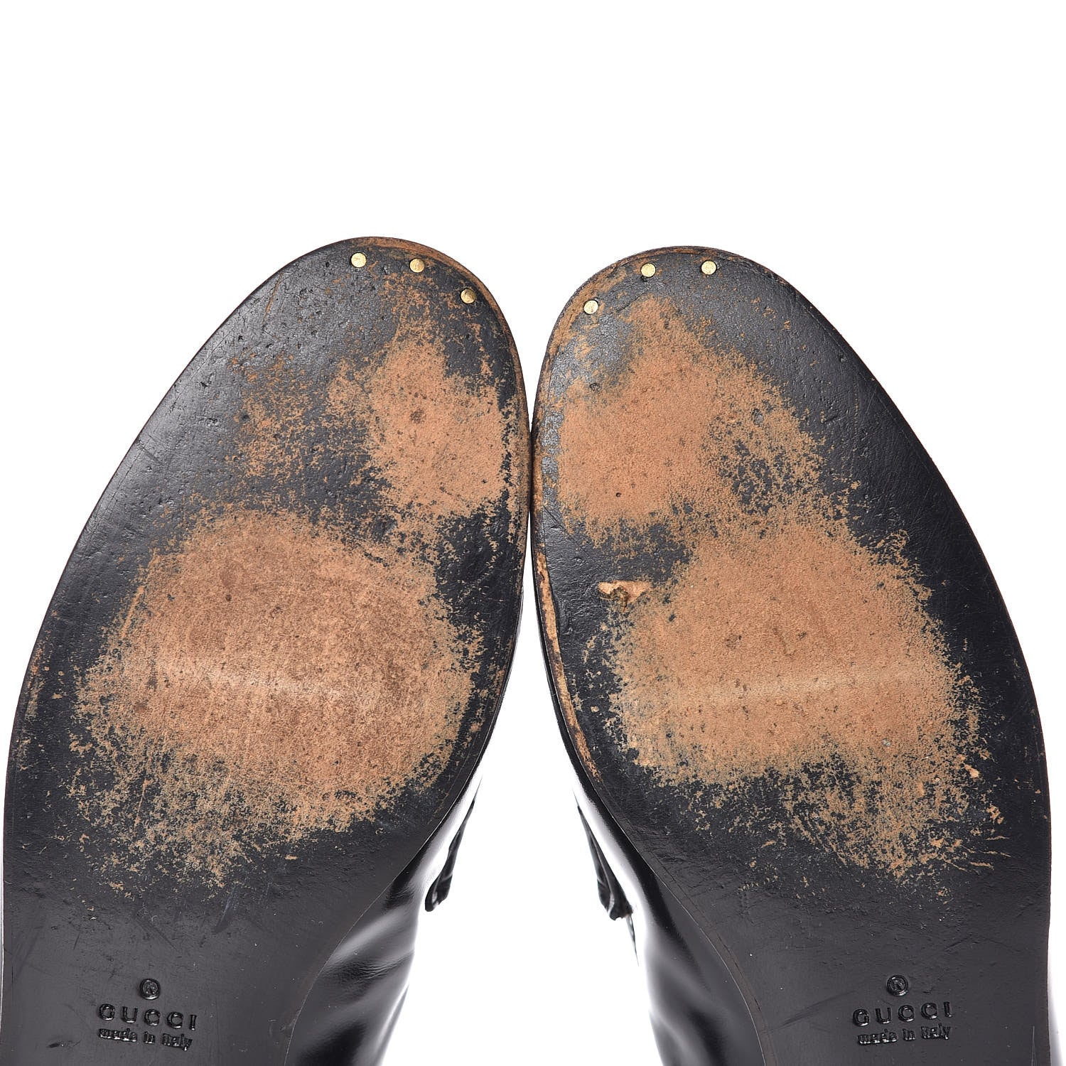 Gucci Regent Calfskin Womens 1953 Horsebit Loafers 38.5 Black 11 of 13