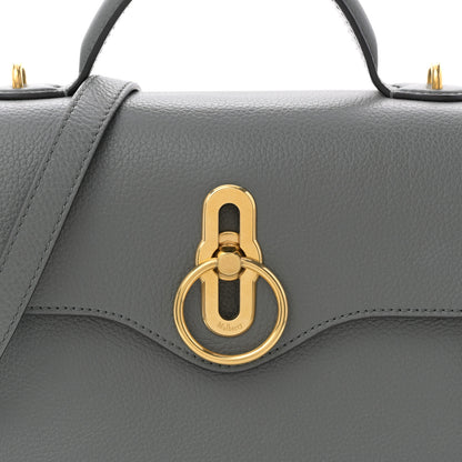 Mulberry Small Classic Grain Calfskin Mini Seaton Grey 13 of 17
