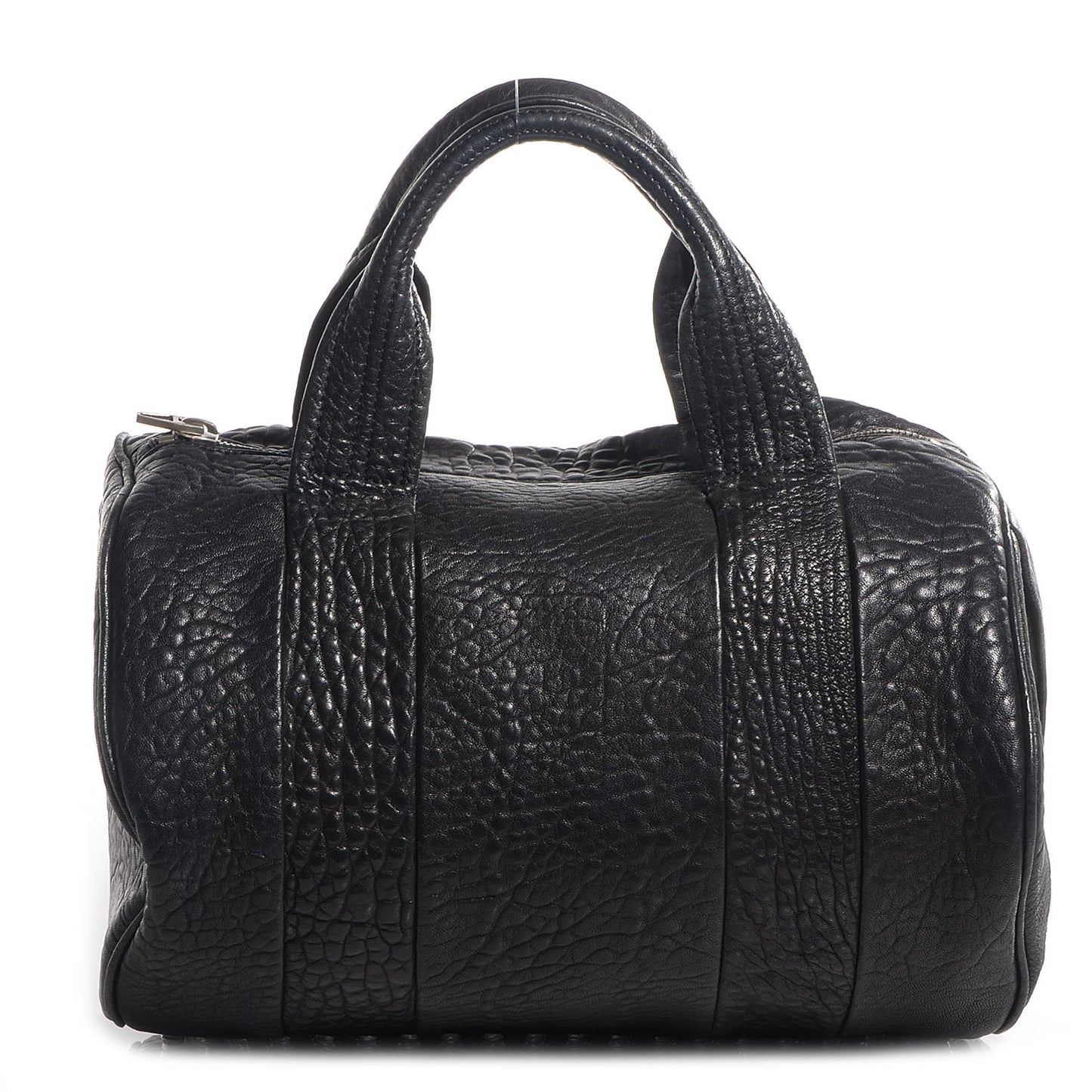 Pebbled Lambskin Rocco Black with Black Nickel Hardware