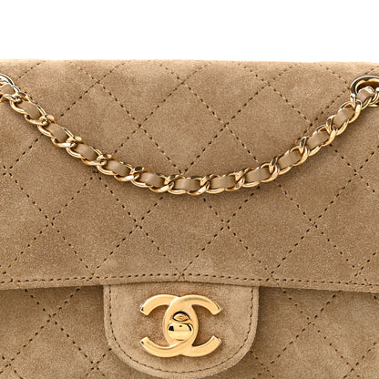 Chanel Suede Calfskin Mini Souplissimo Maxi Flap Dark Beige 8 of 10