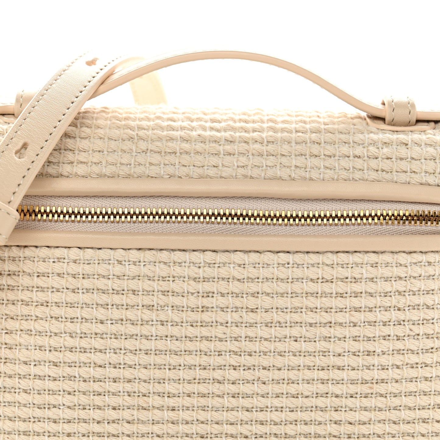 Woven Cotton L19 Extra Pocket Pouch Natural Lotus Root
