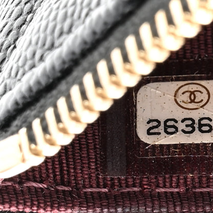 Chanel Caviar Quilted Classic Zip Pouch Black 7 of 8