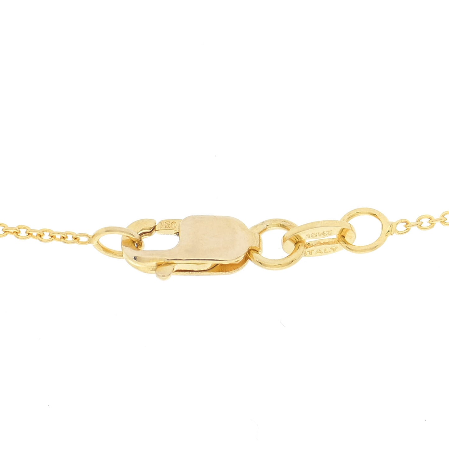 18K Yellow Gold Cross Pendant Necklace