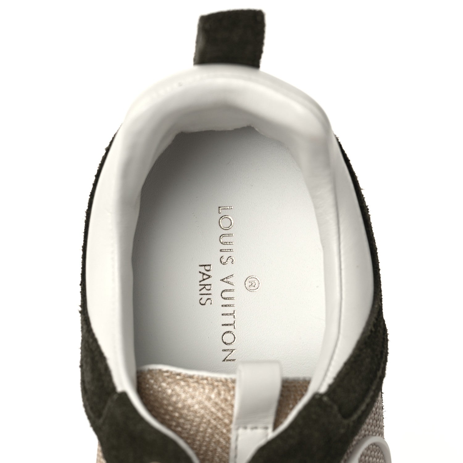 Louis Vuitton Calfskin Suede Run Away Sneakers 36 Green 7 of 8