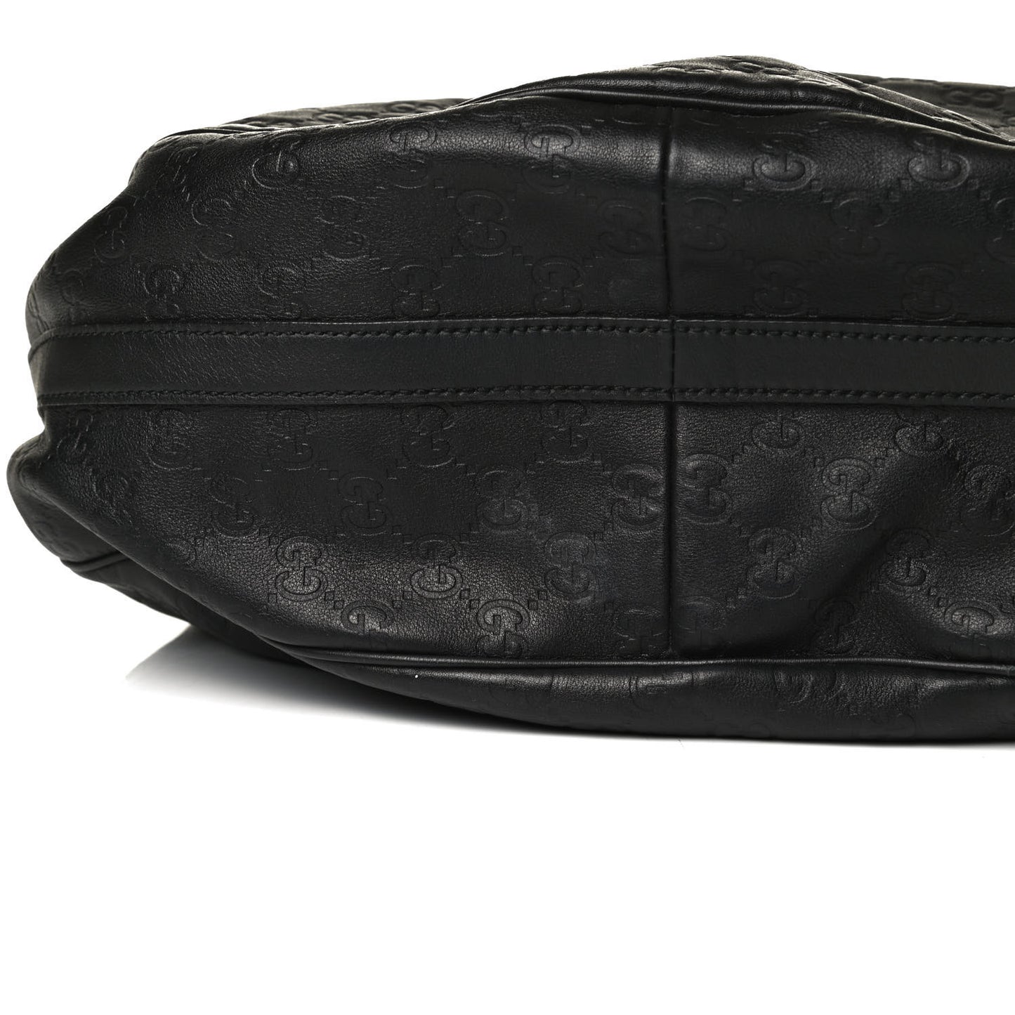 Guccissima Large GG Twins Hobo Black