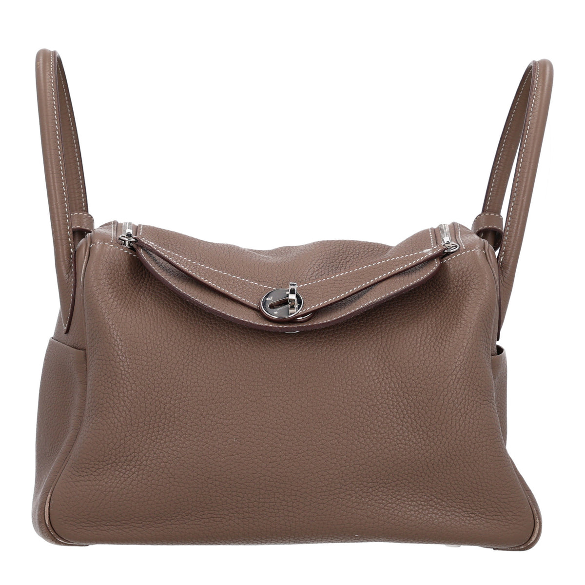 Hermes Taurillon Clemence Lindy 30 Etoupe 1 of 9