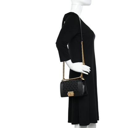 Chanel Caviar Quilted Small Boy Flap Black 2 of 11