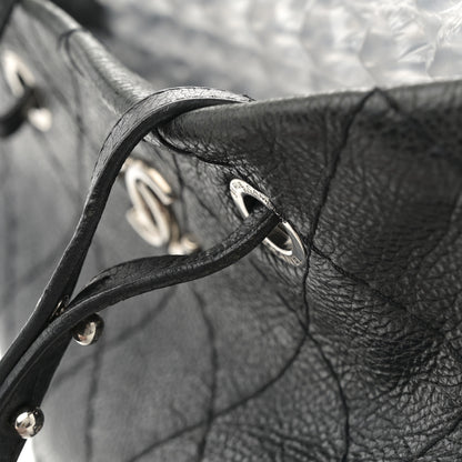 Chanel Glazed Calfskin Large On The Road Tote Black 13 of 13