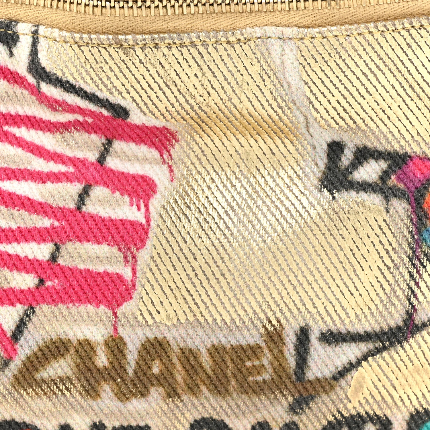 Chanel Graffiti Printed Canvas Street Spirit Waist Belt Bag Multicolor 8 of 15