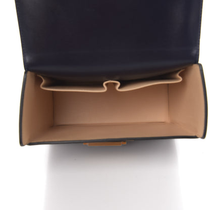 Hermes Villandry Calfskin Cinhetic Boxy Top Handle Bag Bleu Nuit 6 of 12