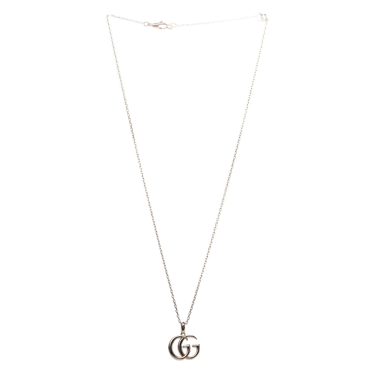 Gucci 18K Yellow Gold Running G Pendant Necklace 3 of 7