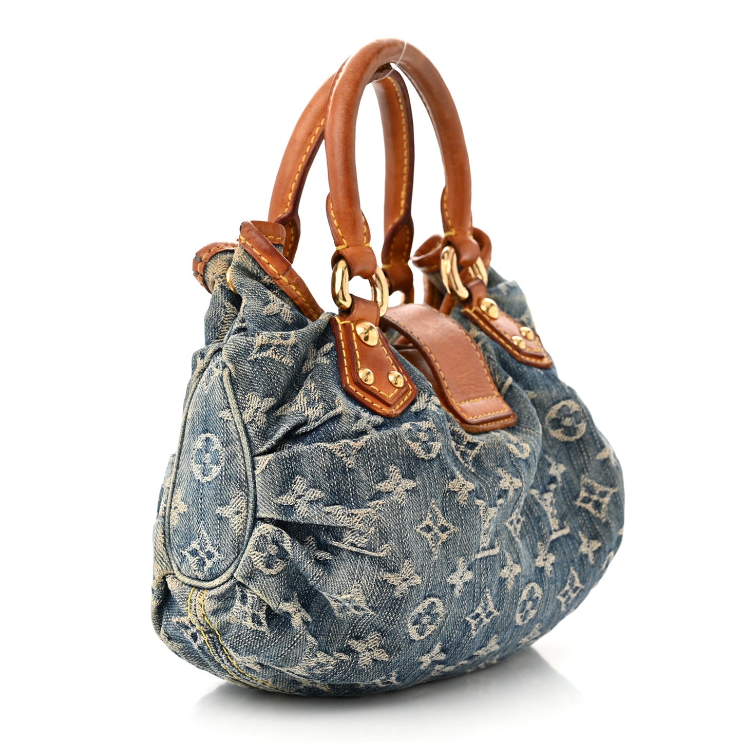 Monogram Denim Pleaty Blue