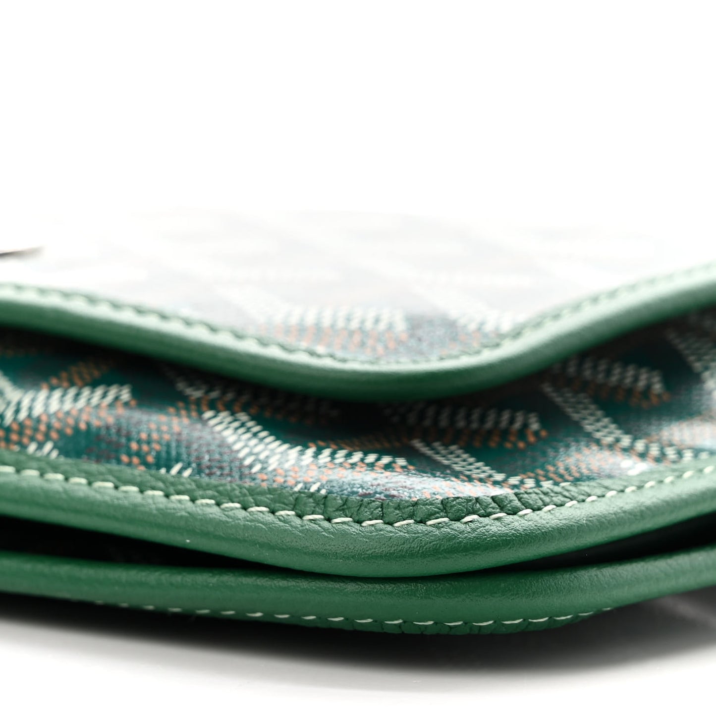 Goyardine Plumet Wallet Clutch Green