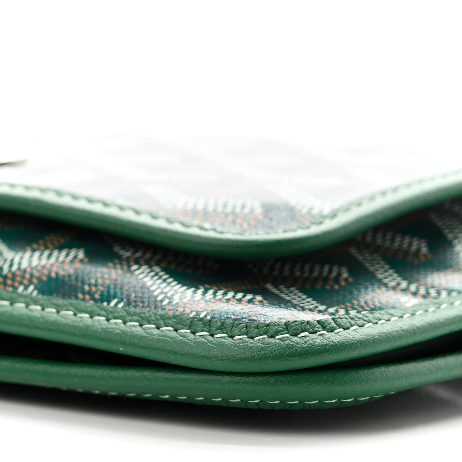 Goyard Goyardine Plumet Wallet Clutch Green 10 of 10