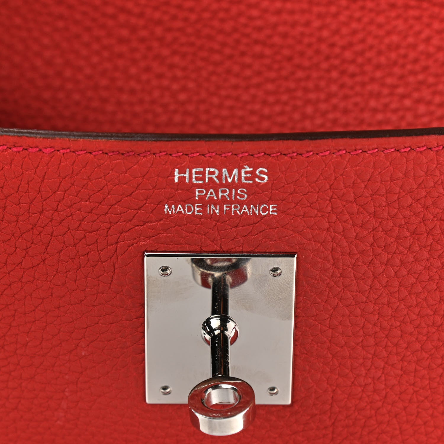 Hermes Togo Kelly Retourne 35 Rouge Casaque 6 of 10