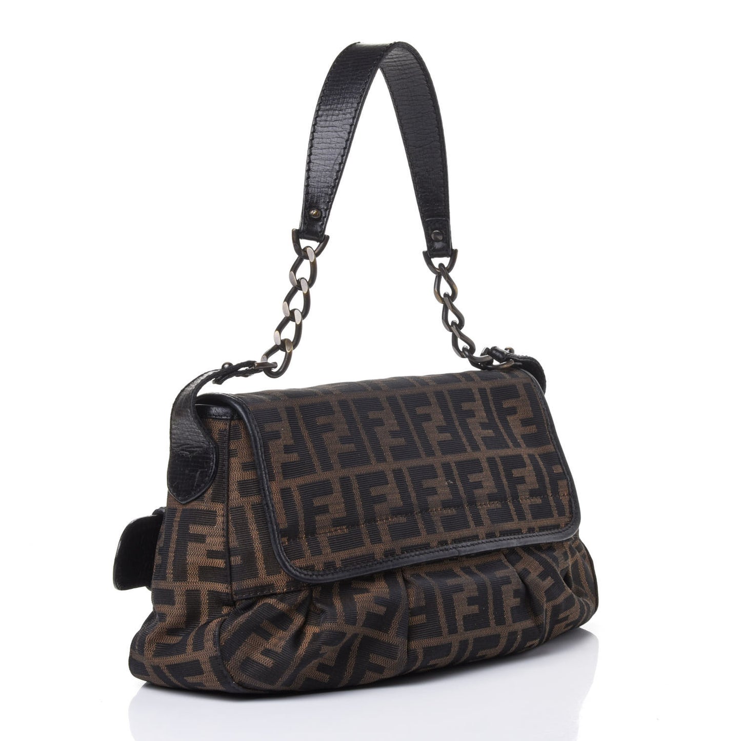 Zucca B Bis Flap Bag Tobacco Castagna