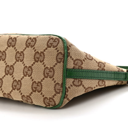 Gucci Monogram Web Boat Pochette Green 10 of 12