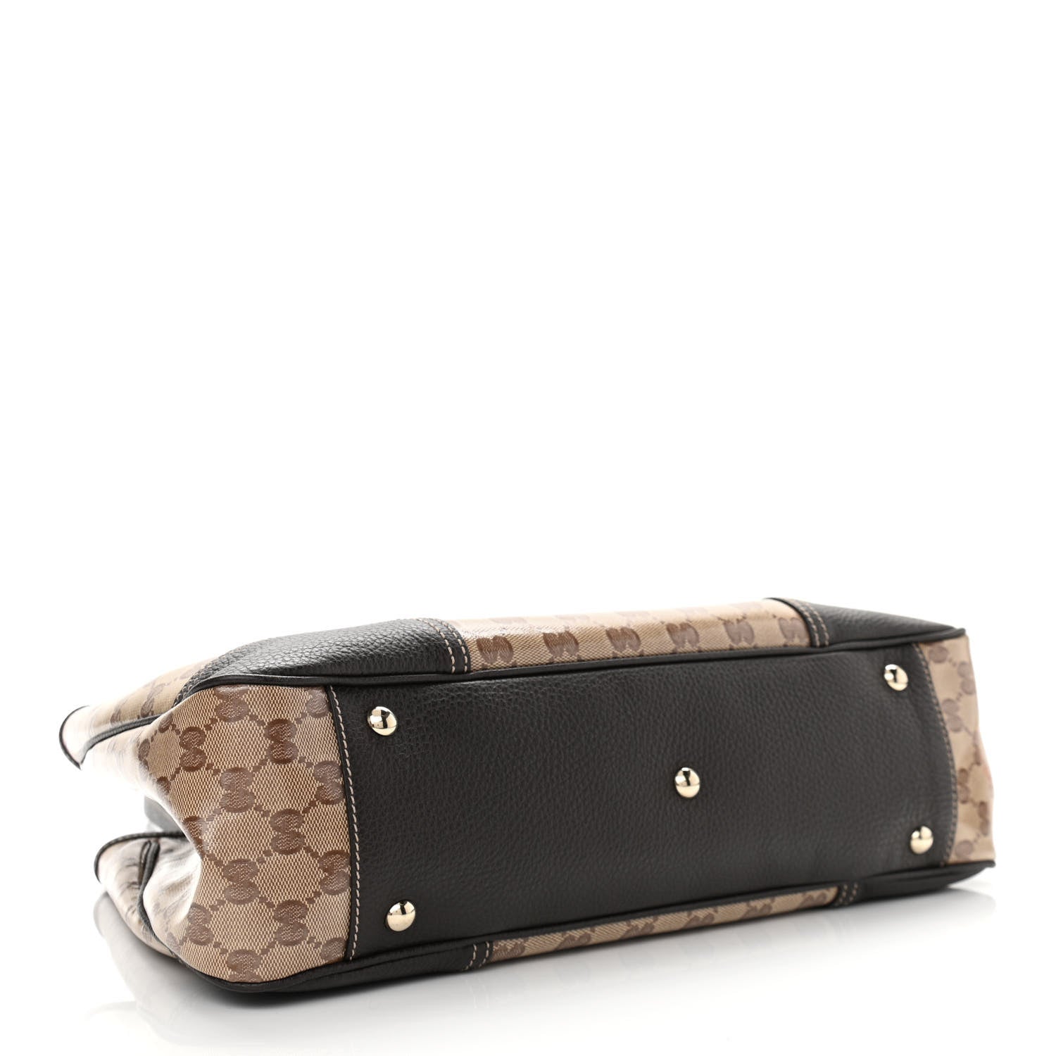 Gucci Crystal Monogram Medium Princy Tote Dark Brown 4 of 10