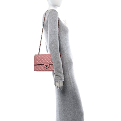 Chanel Caviar Quilted Medium Double Flap Pink 2 of 12