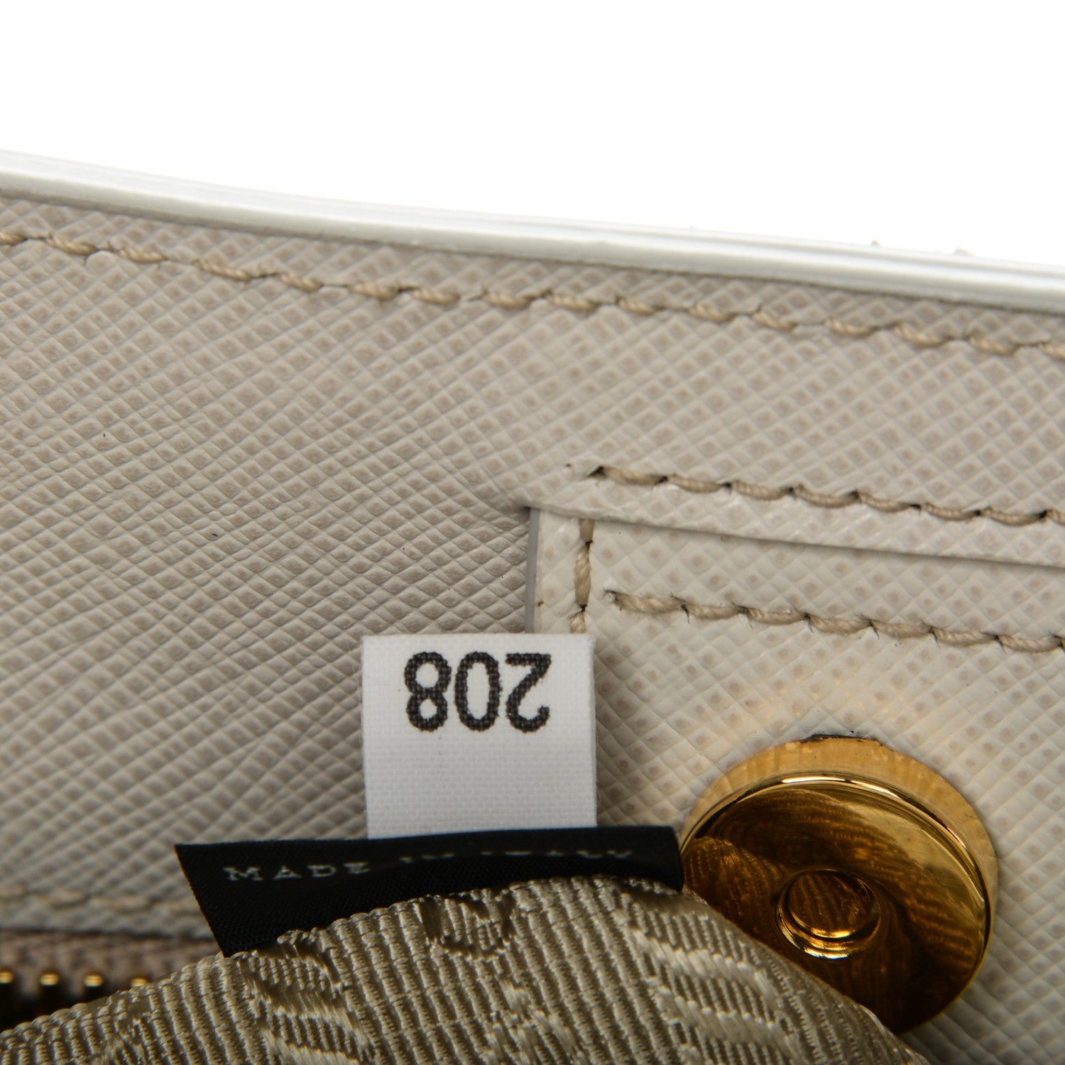 Prada Saffiano Lux Large Tote Talco 8 of 8