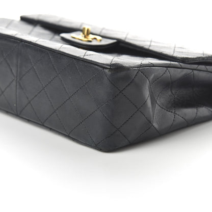 Chanel Lambskin Quilted Medium Double Flap Black 7 of 12