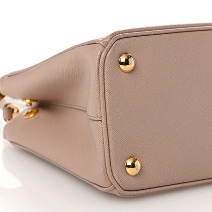 Prada Saffiano Mini Galleria Double Zip Tote Cipria 9 of 11