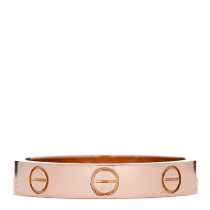 Cartier 18K Pink Gold 3.5mm LOVE Wedding Band Ring 54 6.75 3 of 4