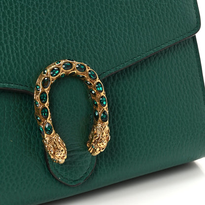 Gucci Calfskin Mini Dionysus Chain Wallet Emerald 10 of 10