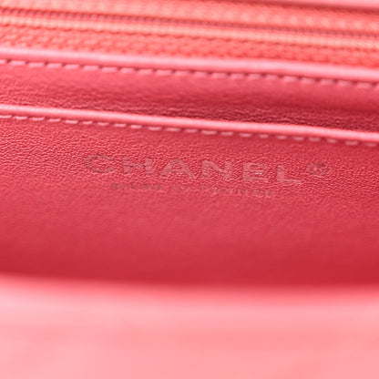 Chanel Lambskin Quilted Mini Rectangular Flap Pink 6 of 10