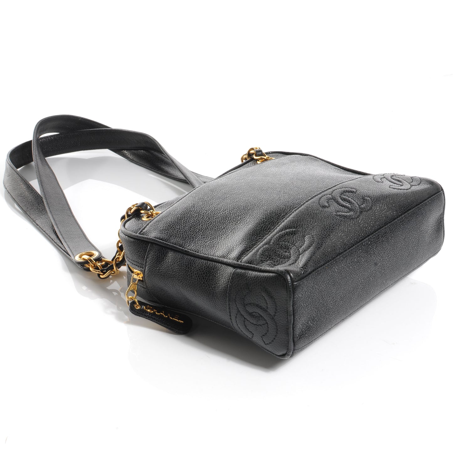 Caviar CC Shoulder Bag Black