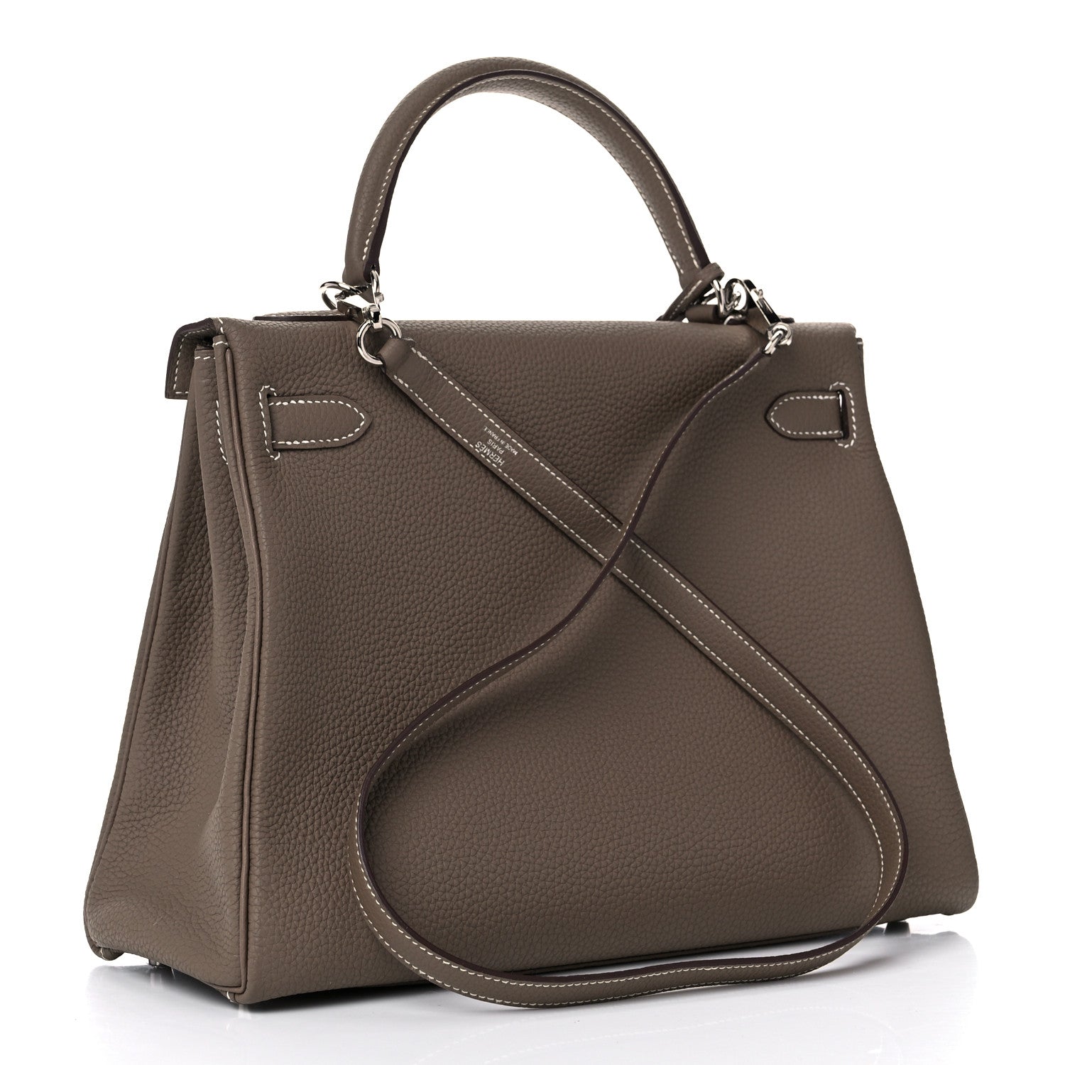 Hermes Togo Kelly Retourne 32 Etoupe 3 of 17