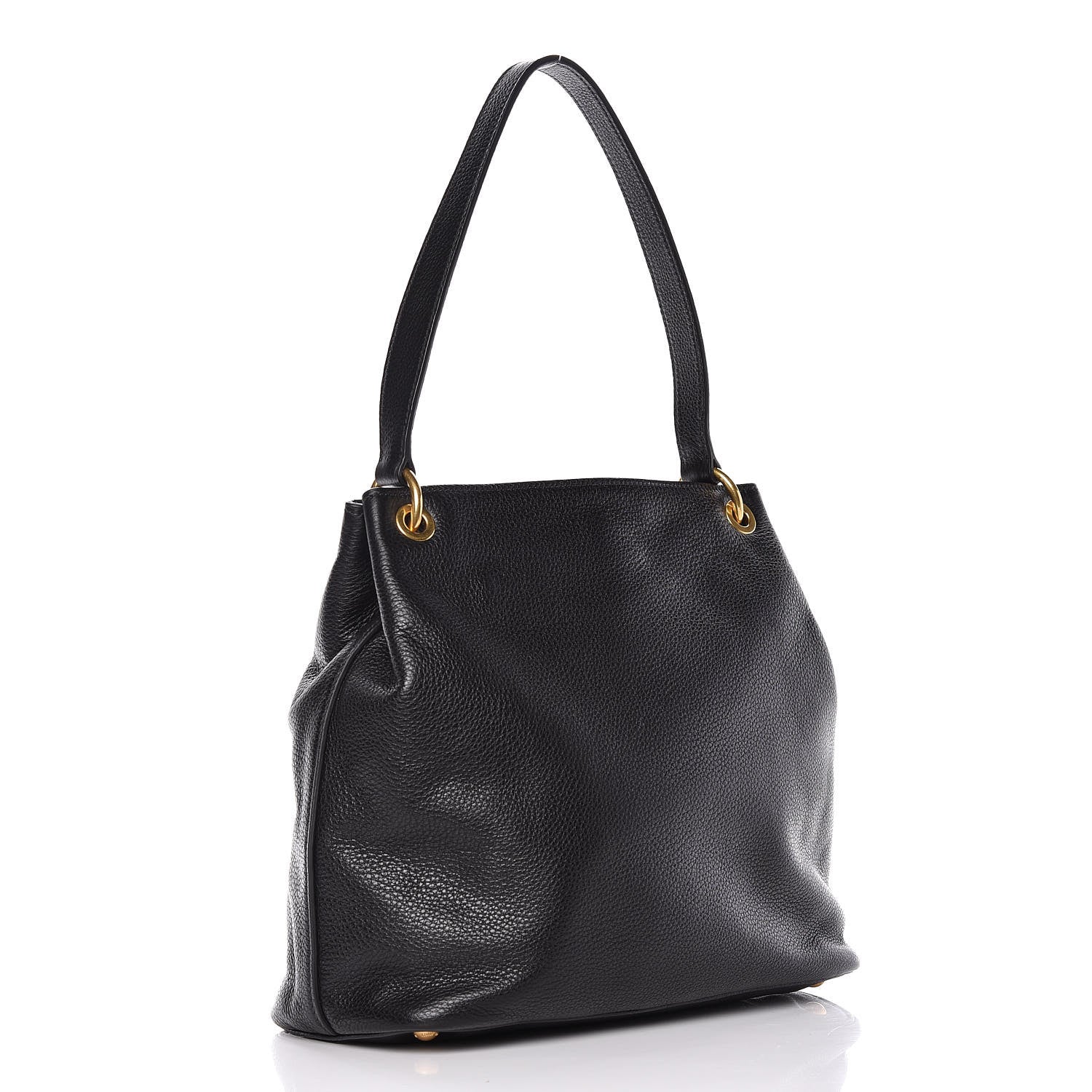 Miu Miu Vitello Daino Shoulder Bag Black 3 of 11