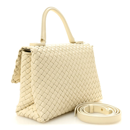 Bottega Veneta Nappa Intrecciato Patti Top Handle Bag Sea Salt 3 of 9