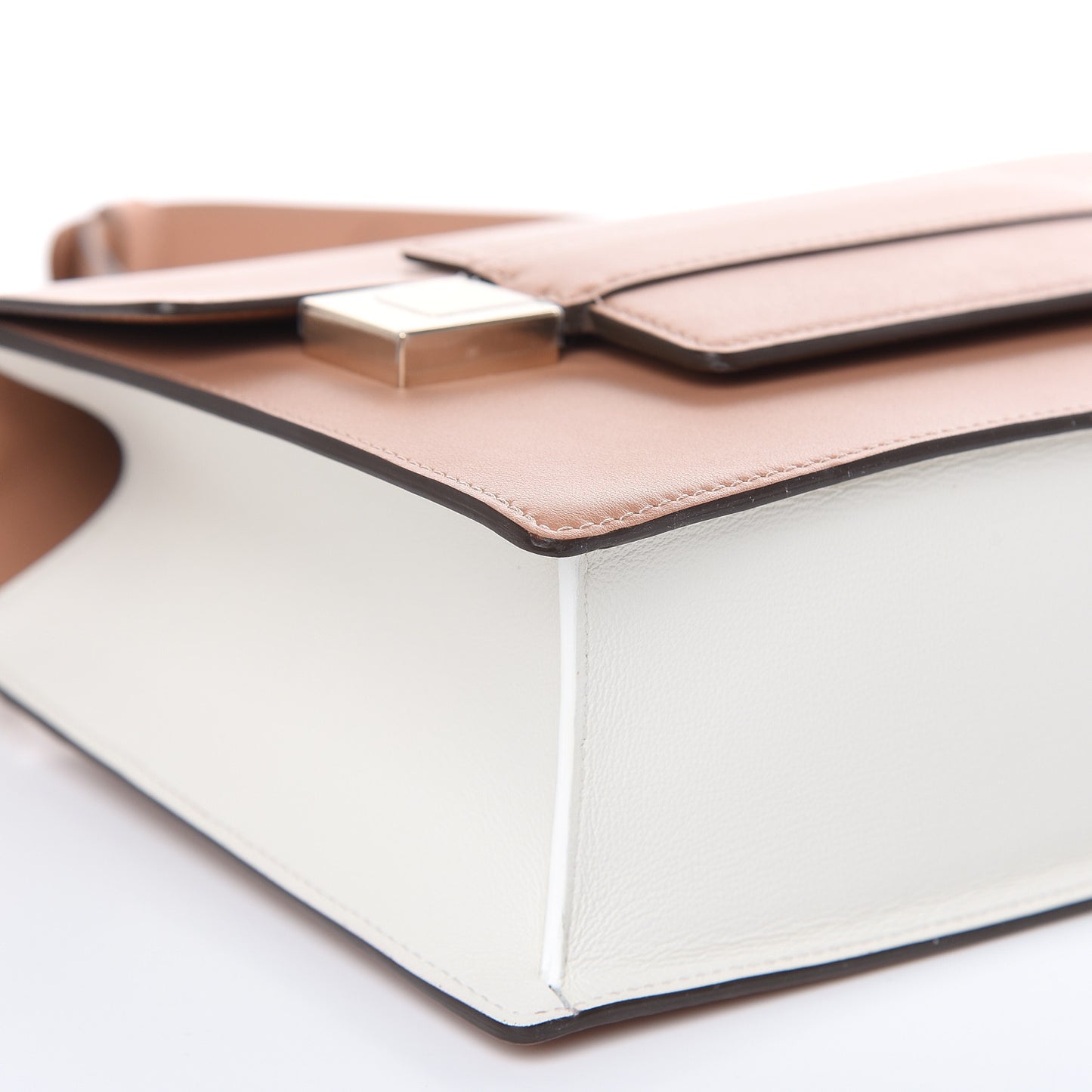 Supple Calfskin Madame PM Chaine Bag Vison Ivory