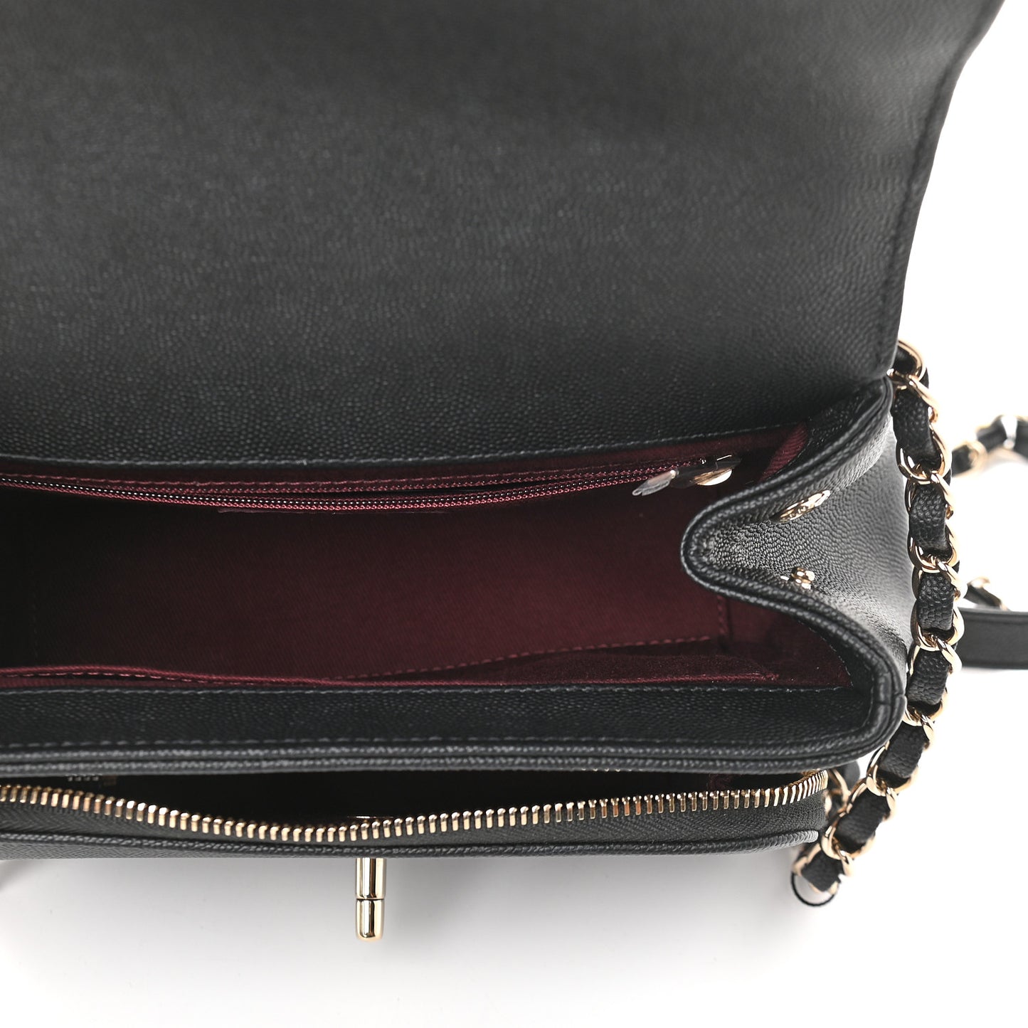 Caviar Quilted Medium Business Affinity Flap Black