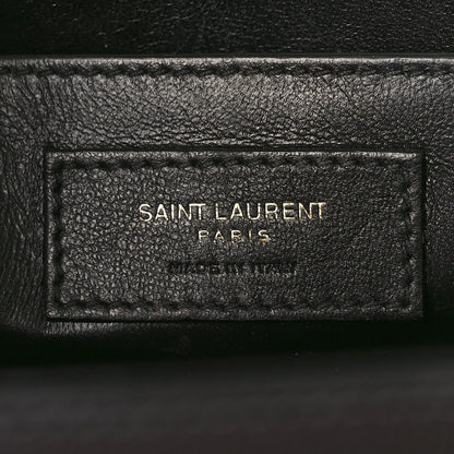 Saint Laurent Grain de Poudre Medium Classic Monogram Cassandra Top Handle Black 7 of 9