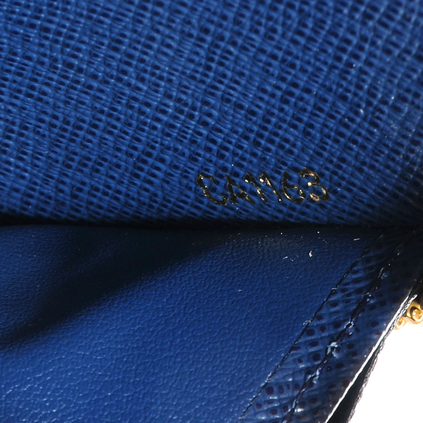 Damier Paillettes Zippy Wallet Blue