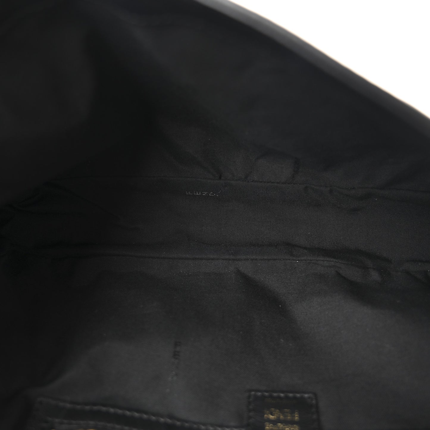 Nappa FF 1974 Embossed Large Baguette Black