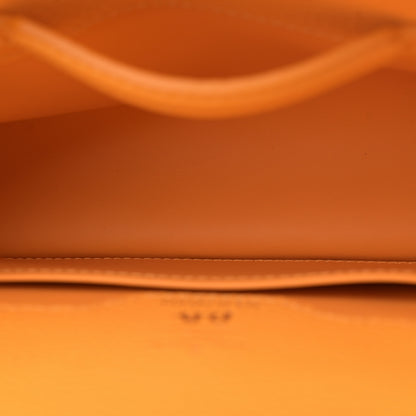 Louis Vuitton Taurillon Bolsa Capucines MM Orange White 6 of 10