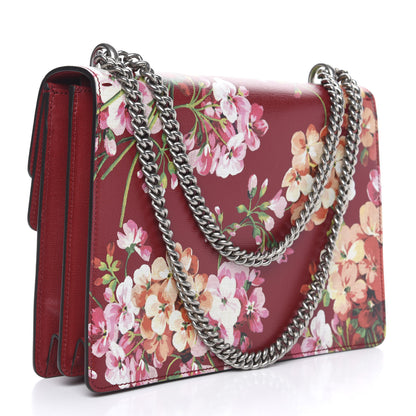 Gucci Calfskin Blooms Print Medium Dionysus Shoulder Bag Romantic Cherry Multicolor 3 of 10